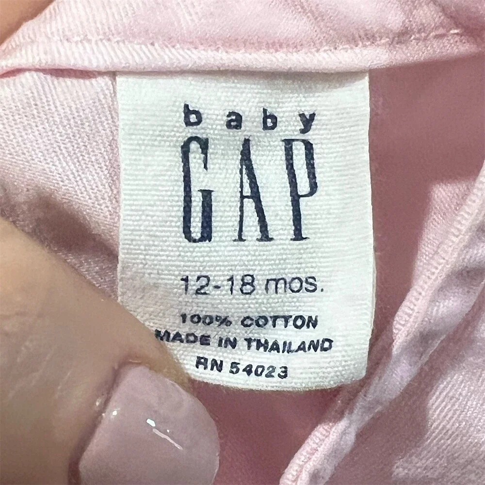 GAP Baby Girls Dress 12-18 Months Pink Colorblock A-Line Sleeveless Zip